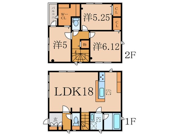 仮）小泉貸家Ｄ棟の物件間取画像